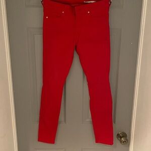 Zara red skinny jeans size 04 worn once